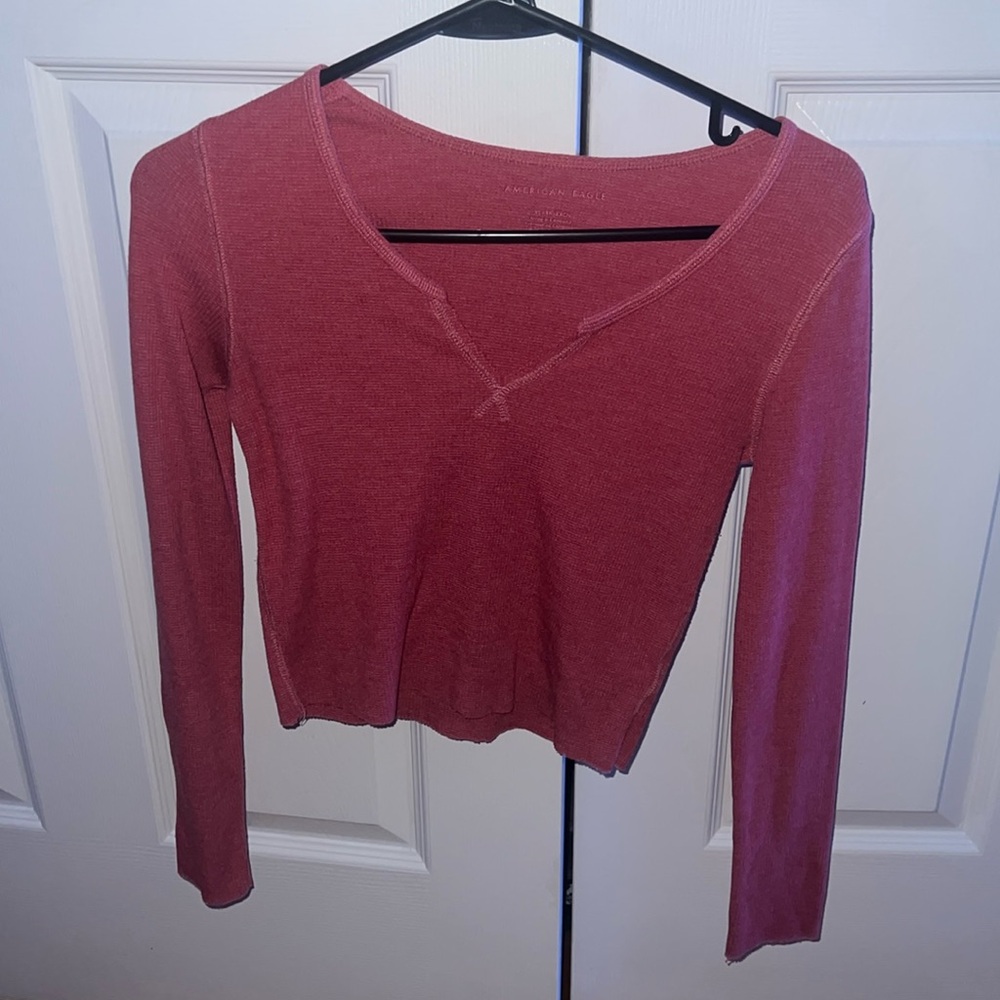 Red american eagle shirt
